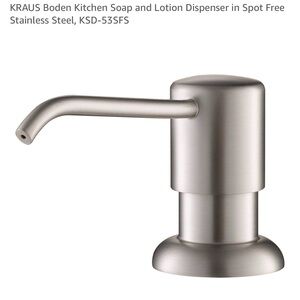 Kraus Boden Stainless Steel Kitchen soap or lotion dispenser